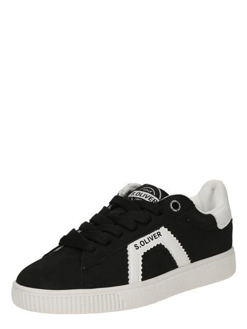 s.Oliver Sneaker low  sort / hvid