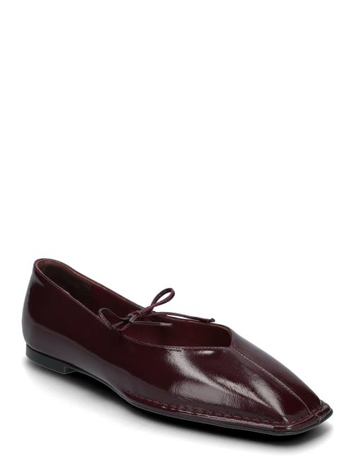 Sway Vanilla Leather Ballet Flats ALOHAS Burgundy
