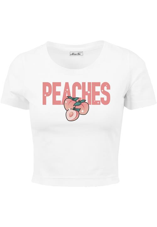 Mister Tee Shirts 'Peaches'  grøn / orange / abrikos / hvid