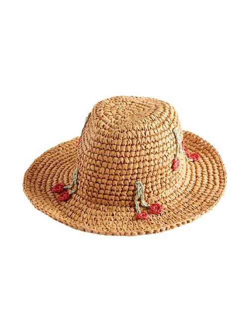 Next Hat  nude / pastelgrøn / rød