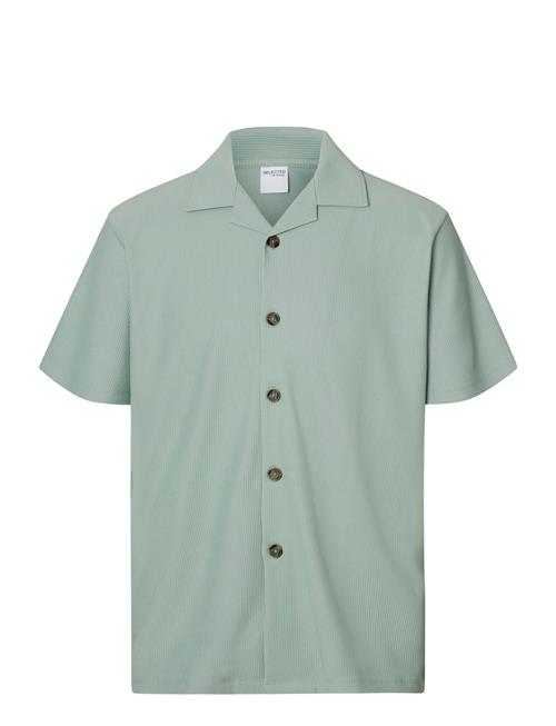 Slhloose-Plisse Resort Ss Shirt Ex Selected Green