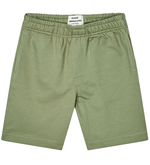 Mads NÃ¸rgaard Shorts - Light Terry Seano - Oil Green