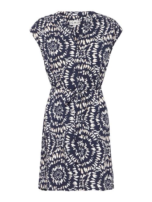ICHI Blusekjole 'IHAya'  ecru / navy / hvid
