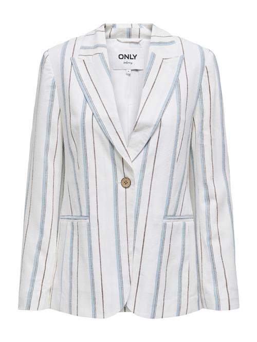 Only Petite Blazer 'ONLSIESTA'  lyseblå / sort / hvid