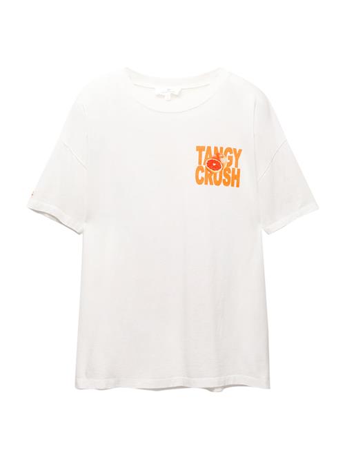 Pull&Bear Shirts 'PACIFIC CITRUS'  ensian / orange / hummer / hvid