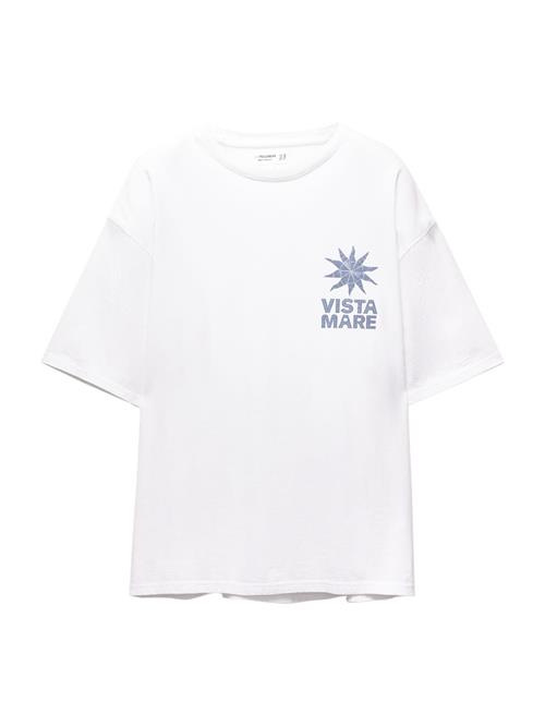 Pull&Bear Shirts  navy / hvid