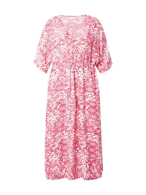 ONLY Carmakoma Kjole 'CARMARRAKESH'  orange / lys pink / mørk pink / hvid