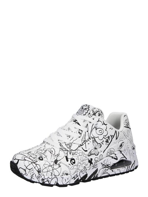 SKECHERS Sneaker low 'Uno'  sort / hvid