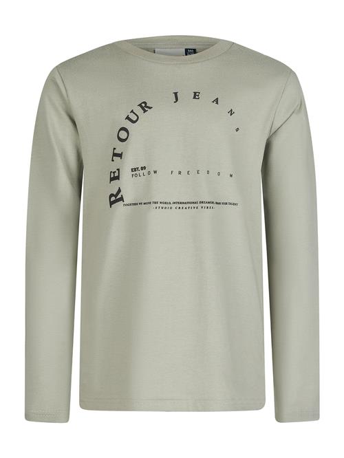 Retour Jeans Shirts 'Abel'  pastelgrøn / sort
