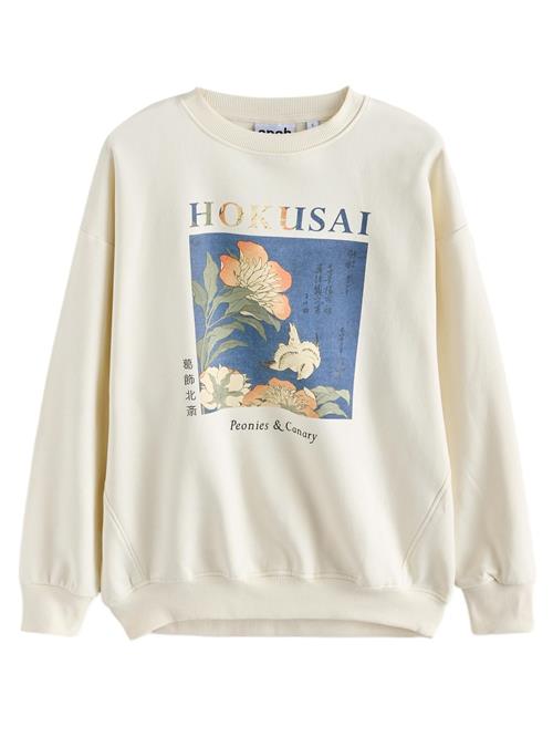 Next Sweatshirt 'Hokusai'  ecru / blå / orange
