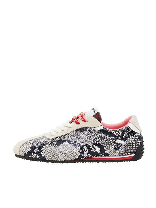 Desigual Sneaker low  creme / lysegrå / rød / sort