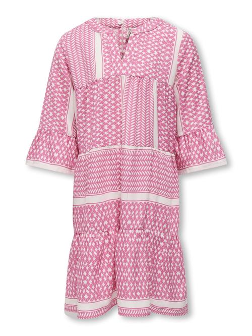 ONLY GIRLS Kjole 'KOGAlberte'  pink / hvid