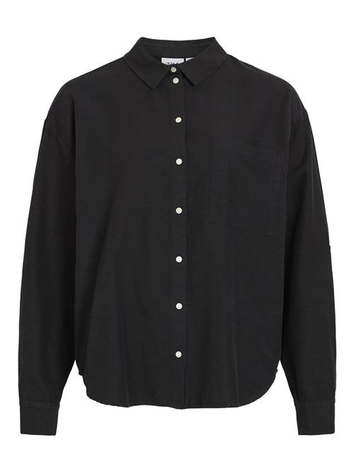 VILA Bluse  sort / hvid