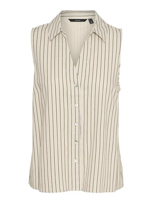 VERO MODA Bluse 'VMMYMILO'  mørkebrun / taupe