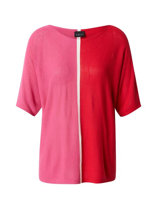 s.Oliver BLACK LABEL Pullover  pink / rød / hvid