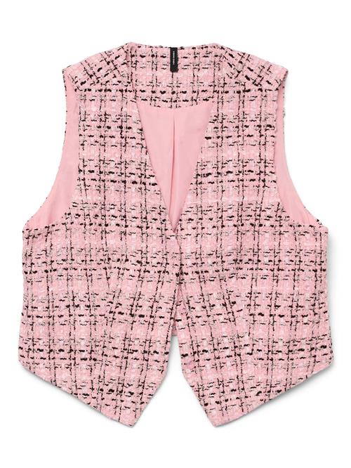 VERO MODA Jakkesætsvest 'VMAdele'  lys pink / sort / hvid