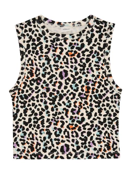 s.Oliver Overdel  ecru / lilla / orange / sort