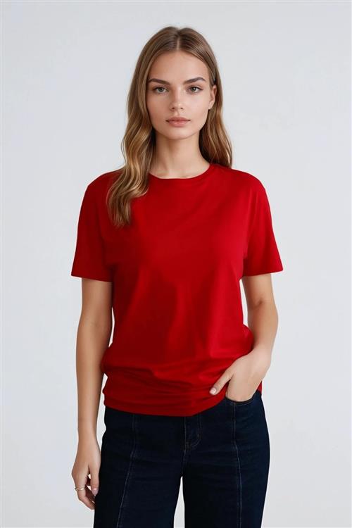 Basic Let T-shirt - Rød - 3XL - TeeShoppen