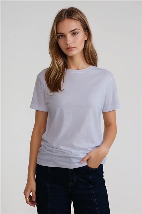 Basic Let T-shirt - Hvid - 2XL - TeeShoppen