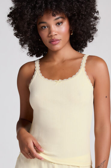 Hunkemöller Pointelle undertrøje Gul