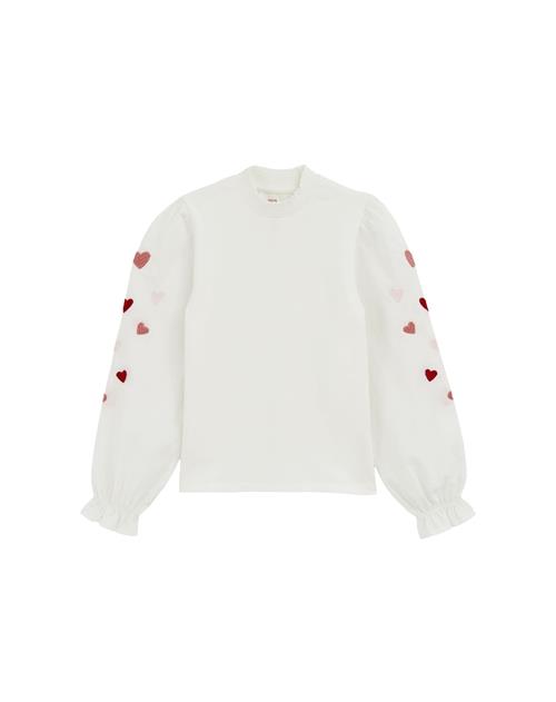 WE Fashion Bluser & t-shirts 'Meisjes'  lyserød / rød / offwhite