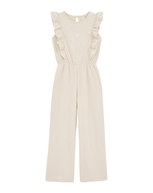 WE Fashion Overall  beige / hvid