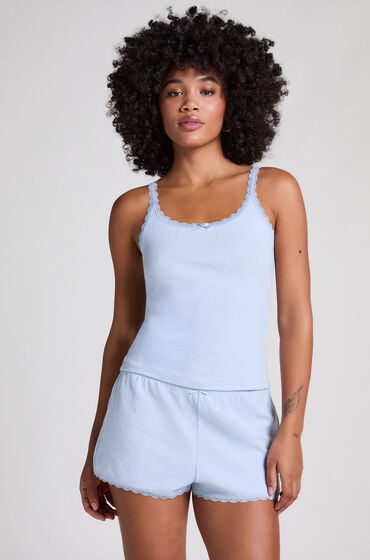 Hunkemöller Pointelle shorts blå