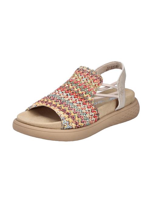Rieker Sandaler  beige / lyseblå / gul / rød