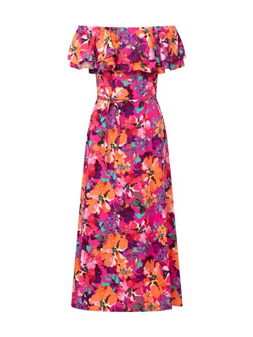 Quiosque Festkjole  neongrøn / lilla / orange / mørk pink