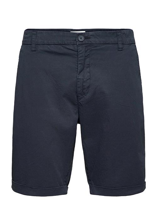 Regular Chino Poplin Shorts - Gots/ Knowledge Cotton Apparel Navy