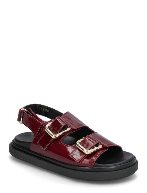 Harper Onix Vanilla Leather Sandals ALOHAS Burgundy