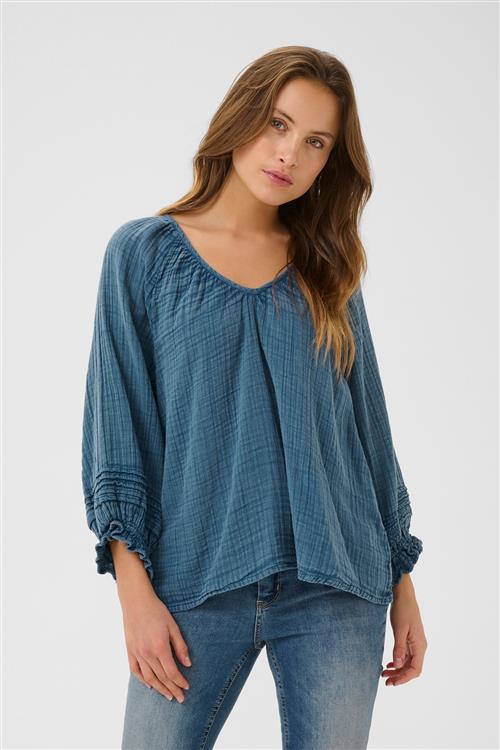 CULTURE Bluse  blå / indigo
