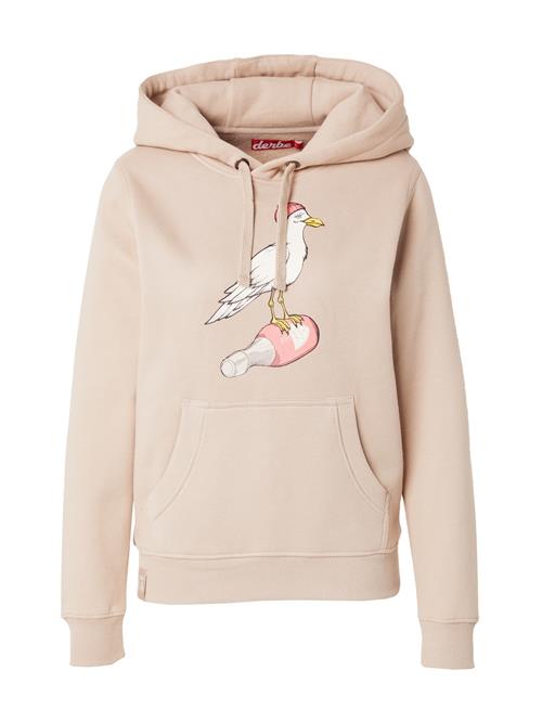 Derbe Sweatshirt 'Sturmmöwin'  greige / gammelrosa / sort / hvid