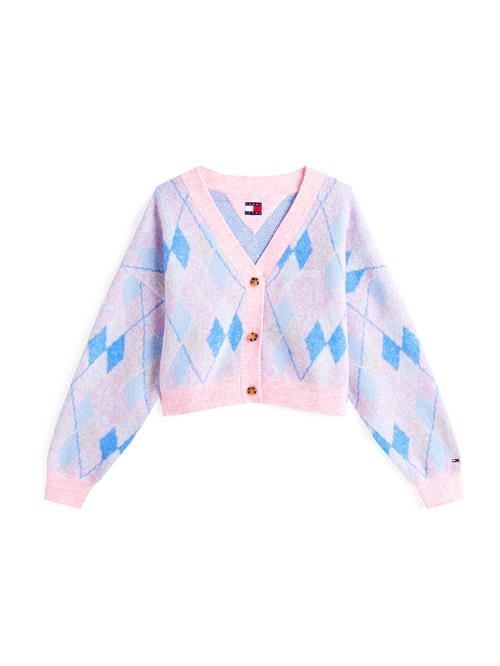 Tommy Jeans Cardigan  blå / lyserød