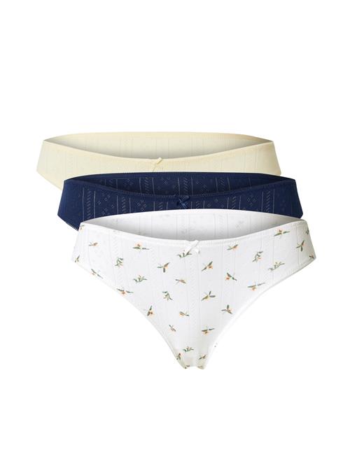 ETAM Slip 'JOLLY'  navy / lysegul / smaragd / hvid