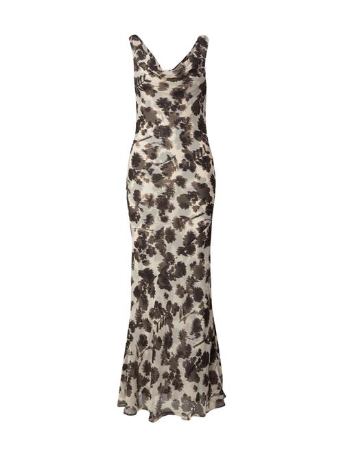 TOPSHOP Festkjole  lysebeige / choko / mørkebrun