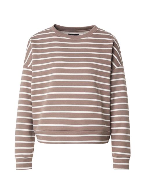 PIECES Sweatshirt 'PCCHILLI'  umbra / hvid
