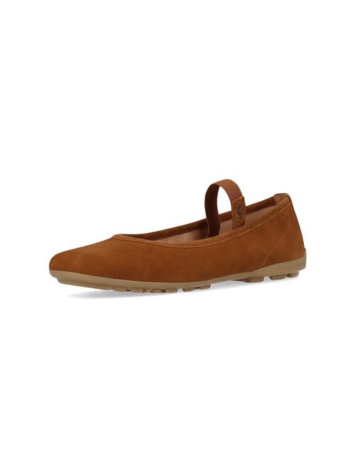 SALAMANDER Ballerinasko med rem  cognac