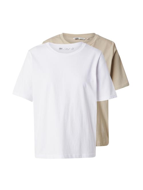 ONLY Shirts 'ONLOnly'  camel / hvid