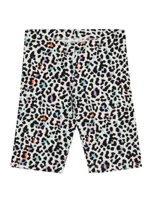 s.Oliver Junior Leggings  azur / orange / sort / æggeskal