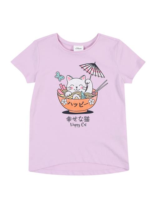 s.Oliver Bluser & t-shirts  lilla / orange / sort / hvid