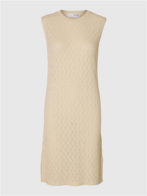 SELECTED FEMME Strikkjole  beige