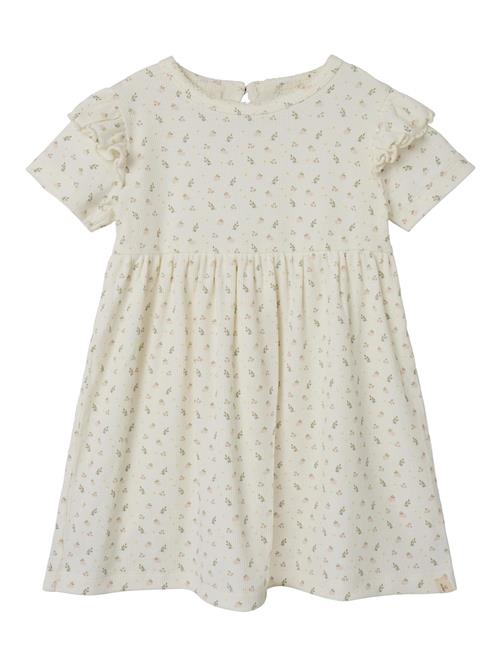 NAME IT Kjole  grøn / pastelpink / hvid