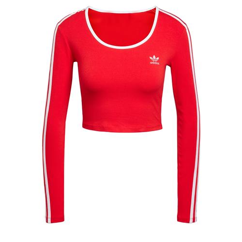 ADIDAS ORIGINALS Shirts 'Adicolor'  rød / hvid
