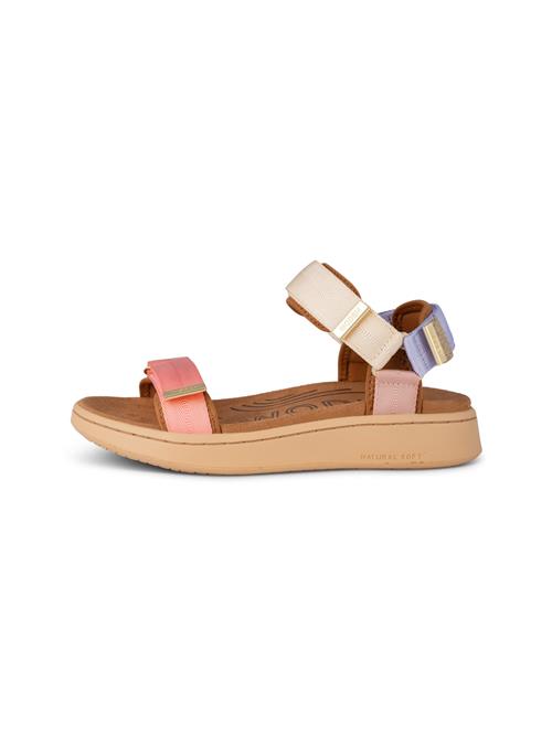 WODEN Sandaler 'Line'  sand / lyselilla / lyserød / gammelrosa