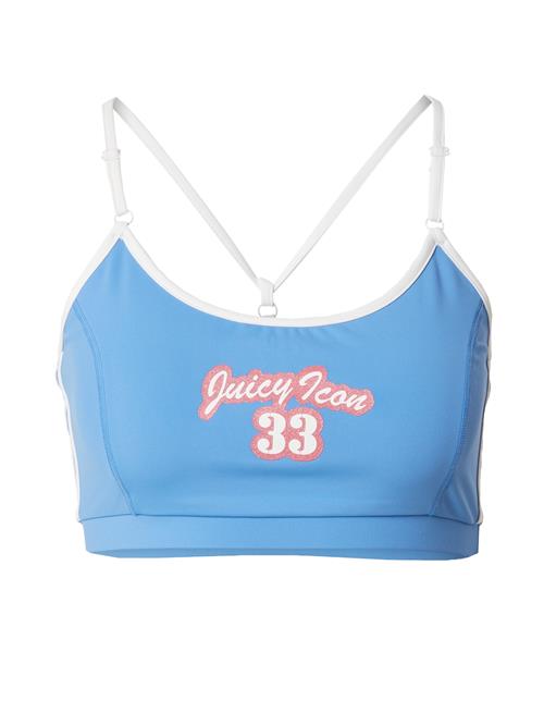 Juicy Couture Sport Sports-BH  azur / pink-meleret / hvid