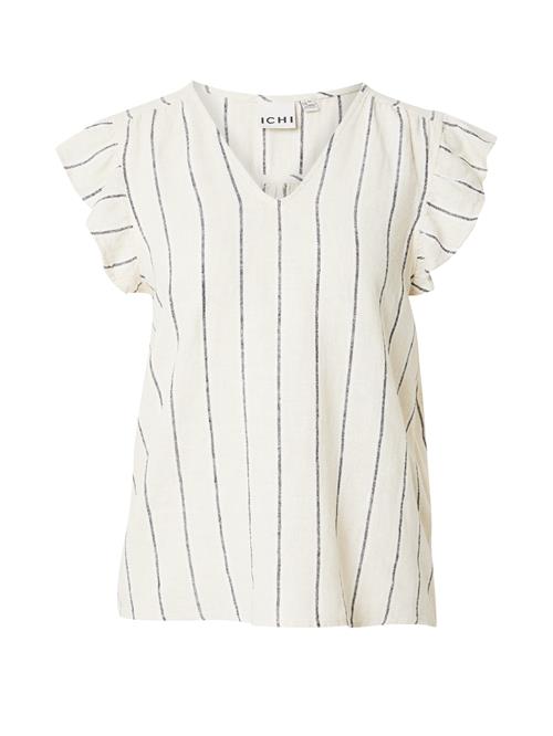 ICHI Bluse 'IHLINNO'  ecru / navy