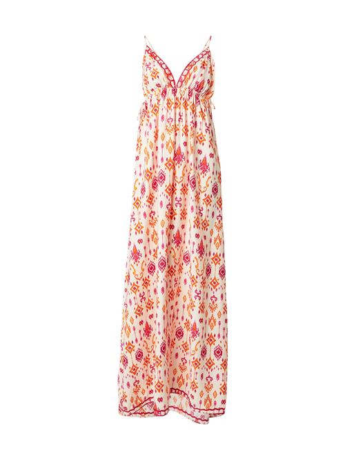 ONLY Sommerkjole 'ONLElanor'  lysebeige / orange / fuchsia