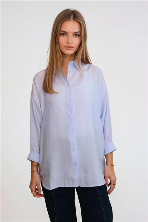 Mia Skjorte - Himmelblå - XL - TeeShoppen