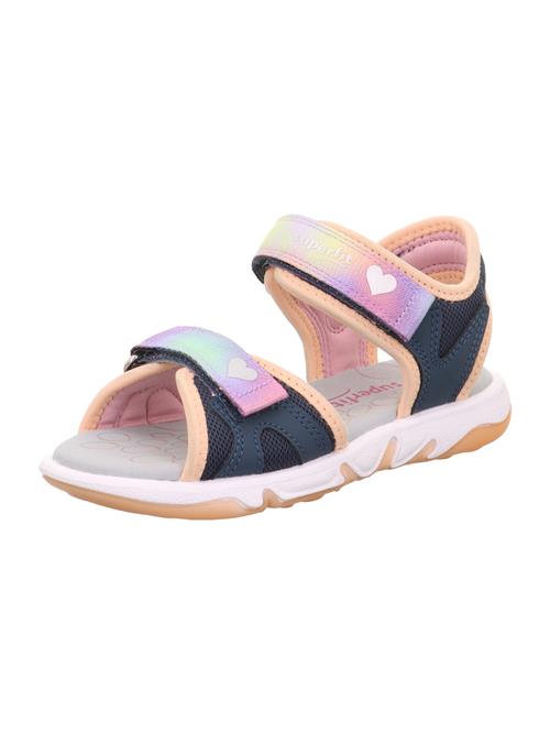 SUPERFIT Sandaler 'Pebbles'  natblå / gul / lilla / pastelorange